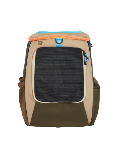 Travel Cat Backpack Carrier - The Navigator Convertible Pet Carrier Backpack - Cat Carrier Backpack with Fully Ventilated Mesh (Earth)