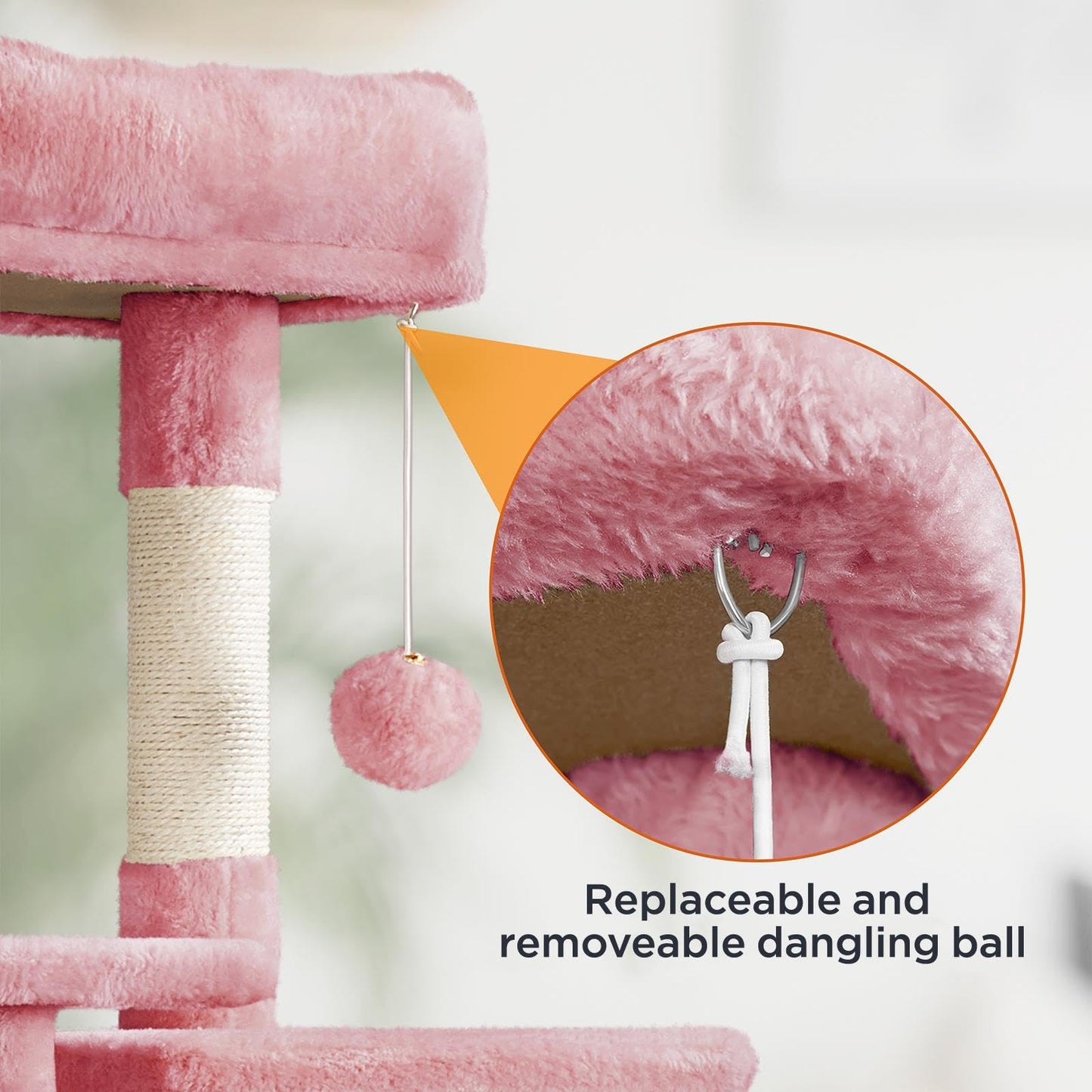 Yaheetech Cat Tree Cat Tower, 63in Multi-Level Pet Furniture for Indoor Kitten w/Sisal-Covered Scratching Posts & Condo, Activity Center for Kitty, Black